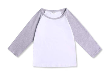 Creator Toddler Baby Girls Boys Long Sleeve Shirts Raglan Shirt Baseball Tee Cotton T-Shirt (Grey2, 4 Years)