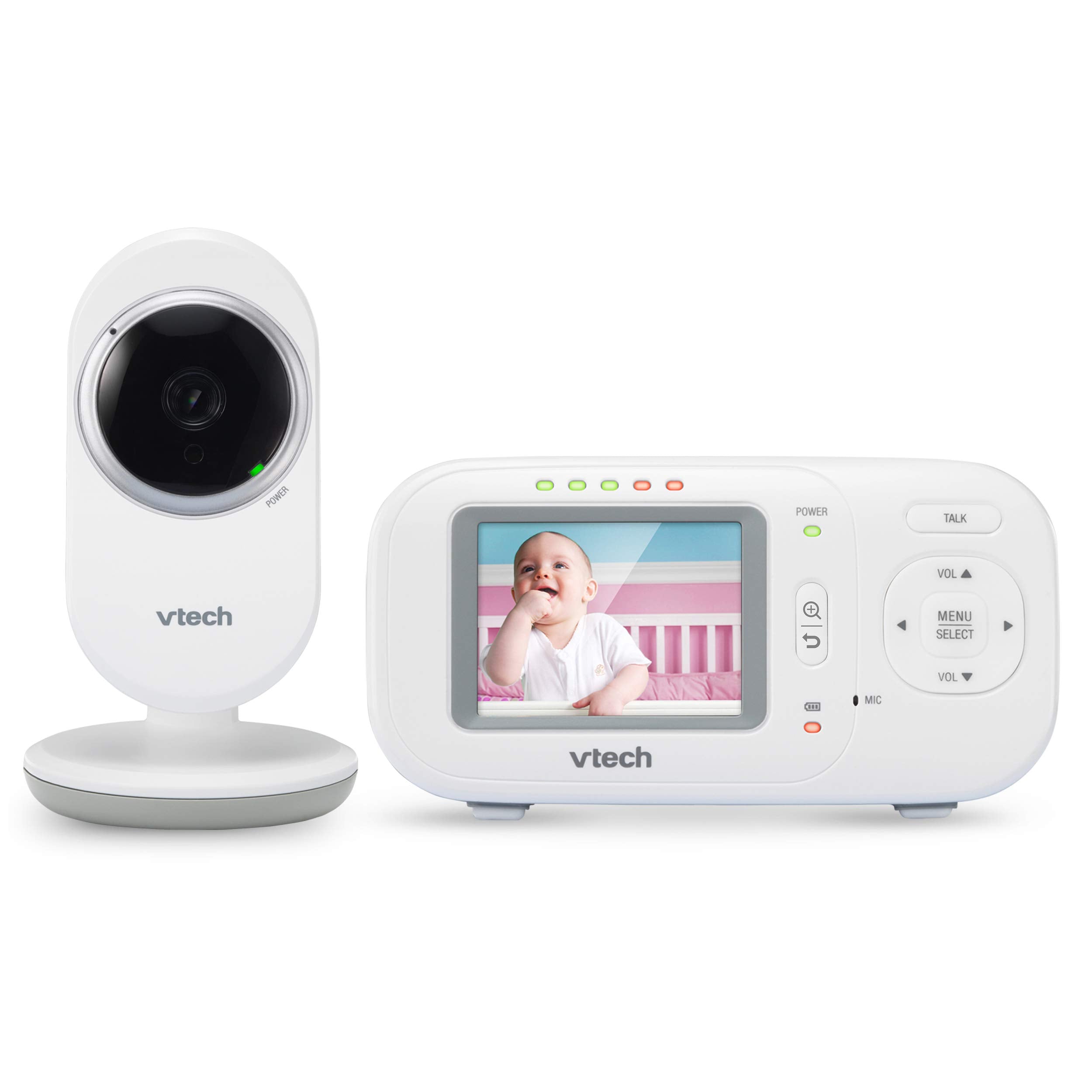 Vtech Vm320 2.4 Inch Digital Video Full-Color Baby Monitor With Automa ...
