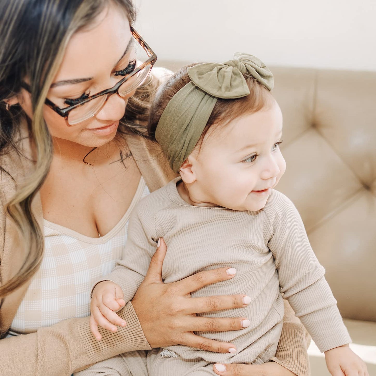 Prohouse 16Pcs Baby Nylon Headbands Hairbands Hair Bow Elastics For Baby Girls Newborn Infant Toddlers Kids