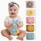 Bakefy 6 Super Stretchy Soft Knot Headbands With Hair Bows Flower Head Wrap Hair Accessories For Newborn Baby Girls Infant Todd