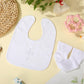 Jiuguva 4 Pcs Baptism Bibs And Socks Set Christening Bib For Baby White Embroidered Cross Baptism Outfit For Boy Girl (6-12Month