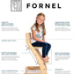 FORNEL Adjustable Wooden High Chair for Babies, Toddlers & Kids | The Grow-with-Me Chair from 6 Months to 200 lbs | Modern, Easy
