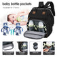 Derjunstar Diaper Bag Backpack Baby Diaper Bags Black
