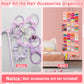 Bow Holder For Girl Hair Bows, Large Capacity Hair Bows Organizer Organized Headband Hair Ties Clip Storage Display With 40 Felt