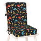 Toddler Booster Seat for Dining Table, Kids Booster Seat for Kitchen Chair with Backrest and Adjustable Straps, Non-Slip Portabl