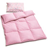 Zpecc Pink Toddler Down Comforter, 41X48 Goose Down Filling Crib Duvet Insert, Soft Lightweight Cover For Kids Bed Stroller Nurs