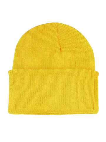 Century Star Beanie For Men Women Black Beanie Hat Soft Winter Beanies Cuff Beanie Skull Caps Knit Hats 01 Yellow One Size