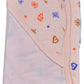 HAFEELA 100% Soft Cotton New Born Baby Hooded Terry Towels  Pack of 1 (Orange)