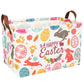 ASKETAM Easter Basket for Kid Large Empty Rectangular Cute Easter Gift Storage Basket Bunny Eggs D?or (Rabbit Bohemia)