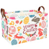 ASKETAM Easter Basket for Kid Large Empty Rectangular Cute Easter Gift Storage Basket Bunny Eggs D?or (Rabbit Bohemia)