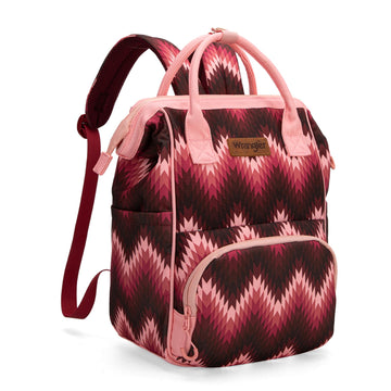 Montana West Wrangler Aztec Callie Diaper Bag Backpack with Stroller Straps Multifunction Baby Travel Bag WG2211-9110DPK