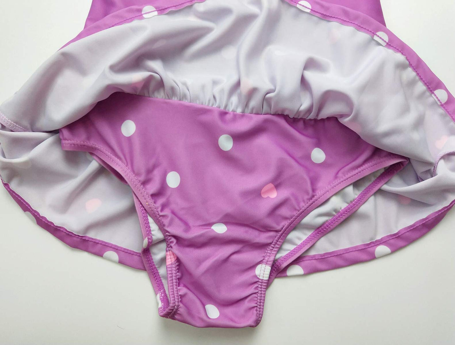 Jastore Baby Girls Swimwear One Piece Swimsuits Beach Wear With Headband (12-24 Months, Purple)