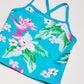 Kanu Surf Girls' Toddler Alania Floral Banded Tankini Beach Sport 2-Piece Swimsuit, Aqua, 2T