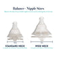 Evenflo Feeding Balance + Wide Neck Glass Bottles - 6Oz 3 Pack