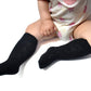 Epeius Little Girls 3 Pair Pack Seamless Cable Knit Knee High Socks Kids Boys/Girls Uniform Stockings For 4-6 Years,Black
