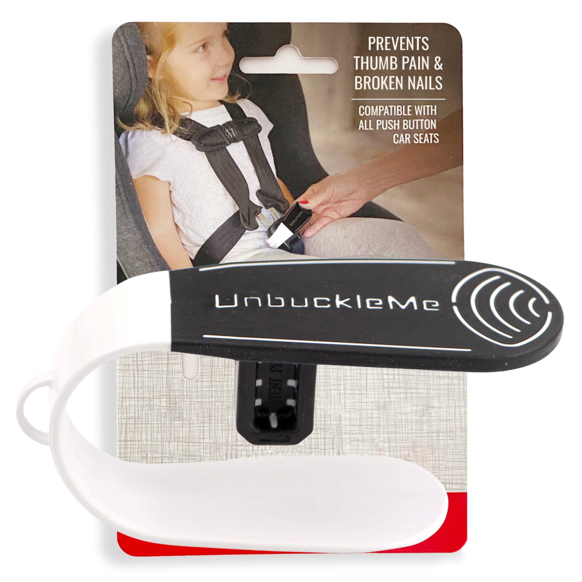 Unbuckleme Car Seat Buckle Release Tool - Easy Opener Aid For Arthritis, Long Nails, Older Kids - Button Pusher For Infant, Todd