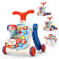 CUTE STONE 5 in 1 Walker for Baby Boy, Sit to Stand Push Walker with Activity Center Learning to Walk, Early Push Walking Toys G