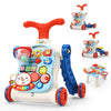 CUTE STONE 5 in 1 Walker for Baby Boy, Sit to Stand Push Walker with Activity Center Learning to Walk, Early Push Walking Toys G