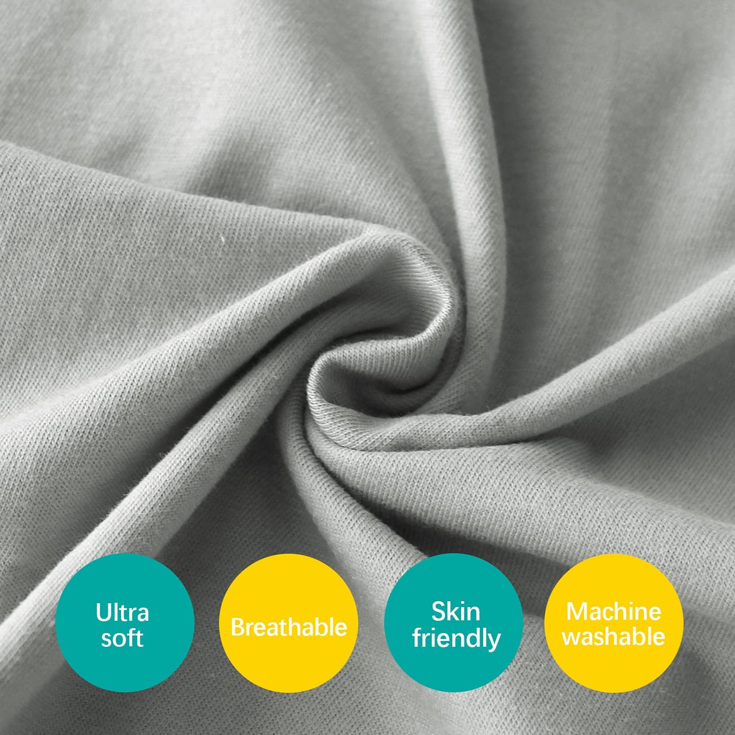 Biloban Organic Cotton Toddler Pillowcase 2 Pack, (Pillowcase Only) Kids Pillowcase For Sleeping Fit Pillow Sized 13'X 18' Or