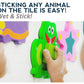 Foam Bath Toys - 100% Non-Toxic Floating Puzzles Animals - Early Learning Bathtub Toy - Fun Educational Geometric Shapes for Tod