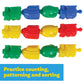 LEARNING ADVANTAGE Transportation Linking Blocks - Set of 36 - Ages 18m+ - Connecting Blocks for Toddlers - Early Construction,