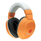 Lucid Audio Hearmuffs Kids Hearing Protection Orange/White (Over-The-Ear Sound Protection Ear Muffs Ages 5+)