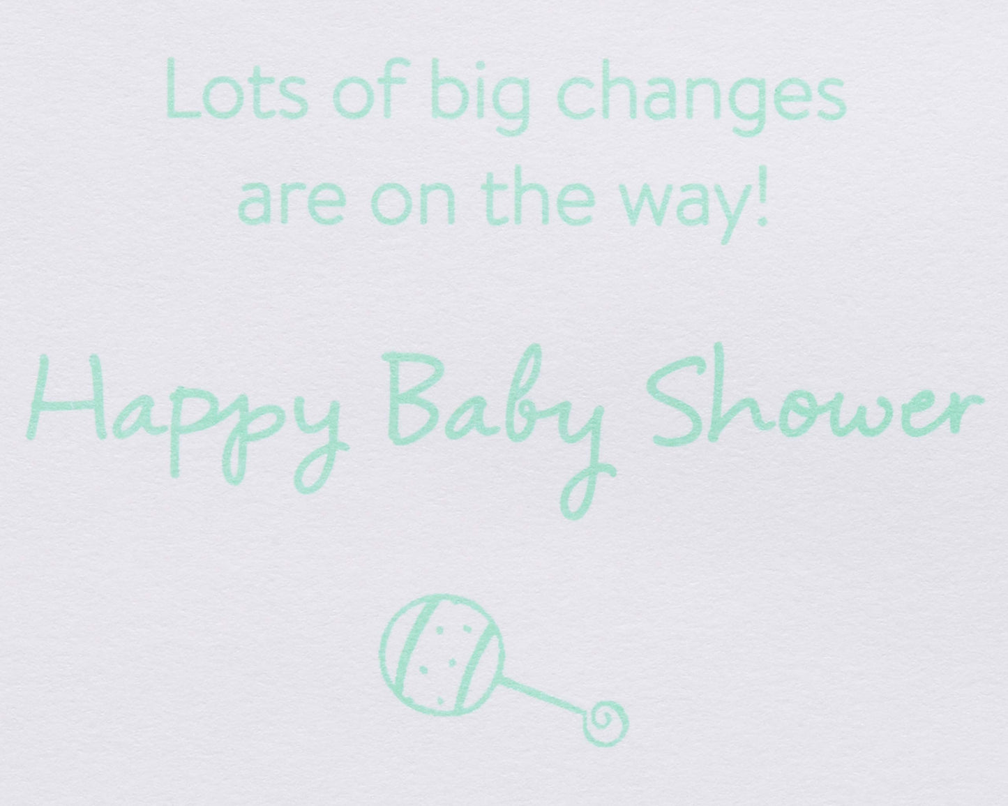Papyrus Baby Shower Card (Big Changes)