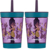 Contigo Kids Spill-Proof Tumbler with Straw, 14oz., Eggplant with Mermaid (Pack of 2)