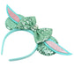 Bianbaistar Yodaears Headband Mouse Ears Headband For Women Velvet Hair Bow Headwear For Girls&Boys - Sparkle Sequins Mouse Hair