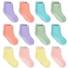 Tphon Kids Non Slip Toddler Girls Grip Socks 12 Pairs Anti Skid Sticky Socks For 5-7 Years Infants Baby Children