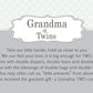 The Grandparent Gift Co. Grandma Of Twins Poem White Double Hinged 4 X 6 Photo Frame With Ribbon