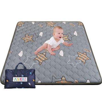 Playpen Mat For Baby To Playing, Thick 50X50 Inch Baby Crawling Mat On Floor Non-Slip Play Mat With Ultra Soft Padded, Versatile