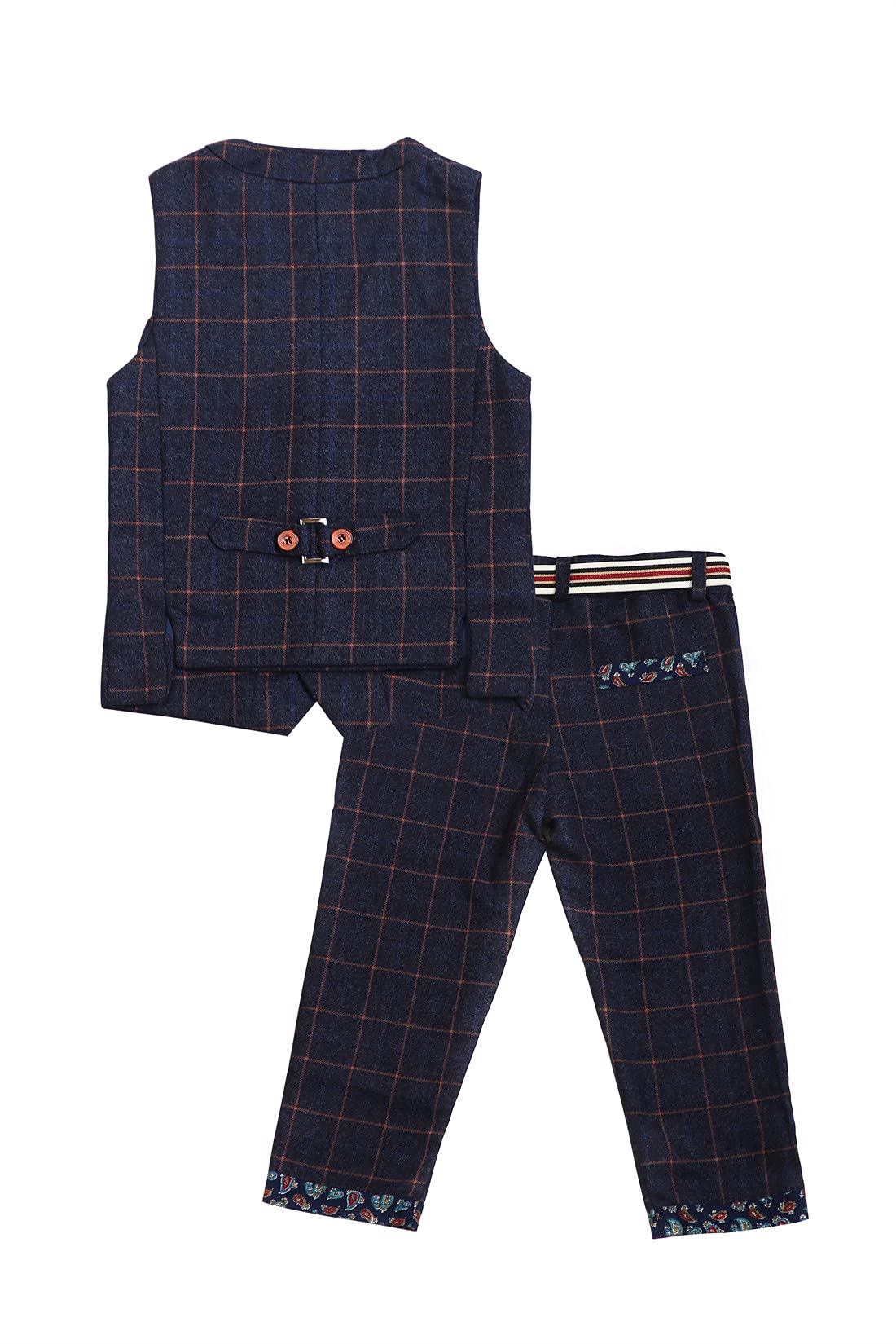 Taojian Baby Vintage Style And Wedding Tuxedo Waistcoat Outfit Suit (As1, Age, 3_Years, Dark Blue)