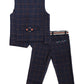 Taojian Baby Vintage Style And Wedding Tuxedo Waistcoat Outfit Suit (As1, Age, 4_Years, Dark Blue)