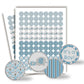 New Little Peanut Elephant Boy Baby Sprinkle Baby Shower Kiss Sticker Labels, 300 Party Circle Stickers Sized 0.75
