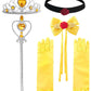Axaxa Belle Costume For Girls Belle Dress Birthday Party Halloween Costume Cosplay Dress Up For Girls