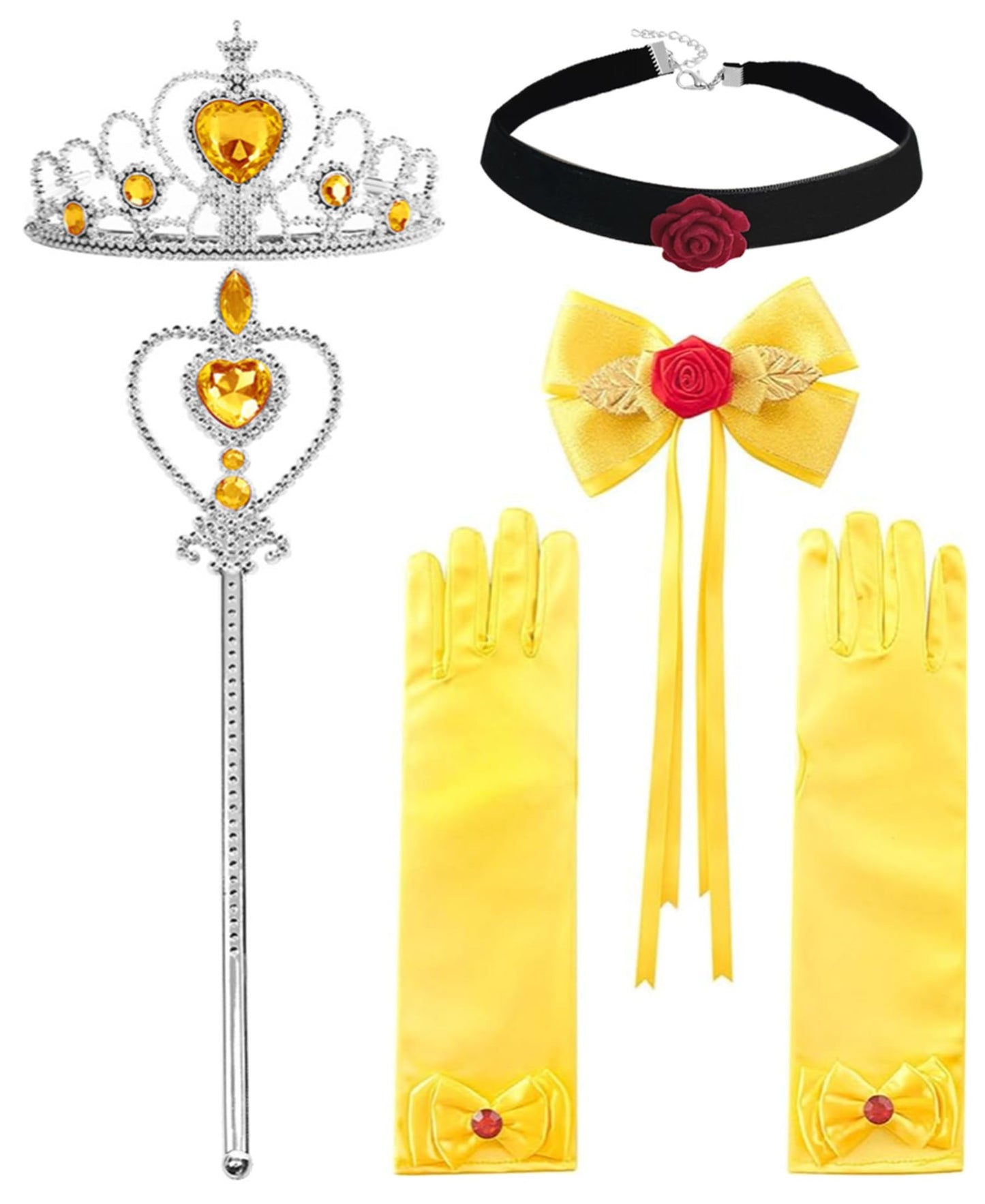 Axaxa Belle Costume For Girls Belle Dress Birthday Party Halloween Costume Cosplay Dress Up For Girls