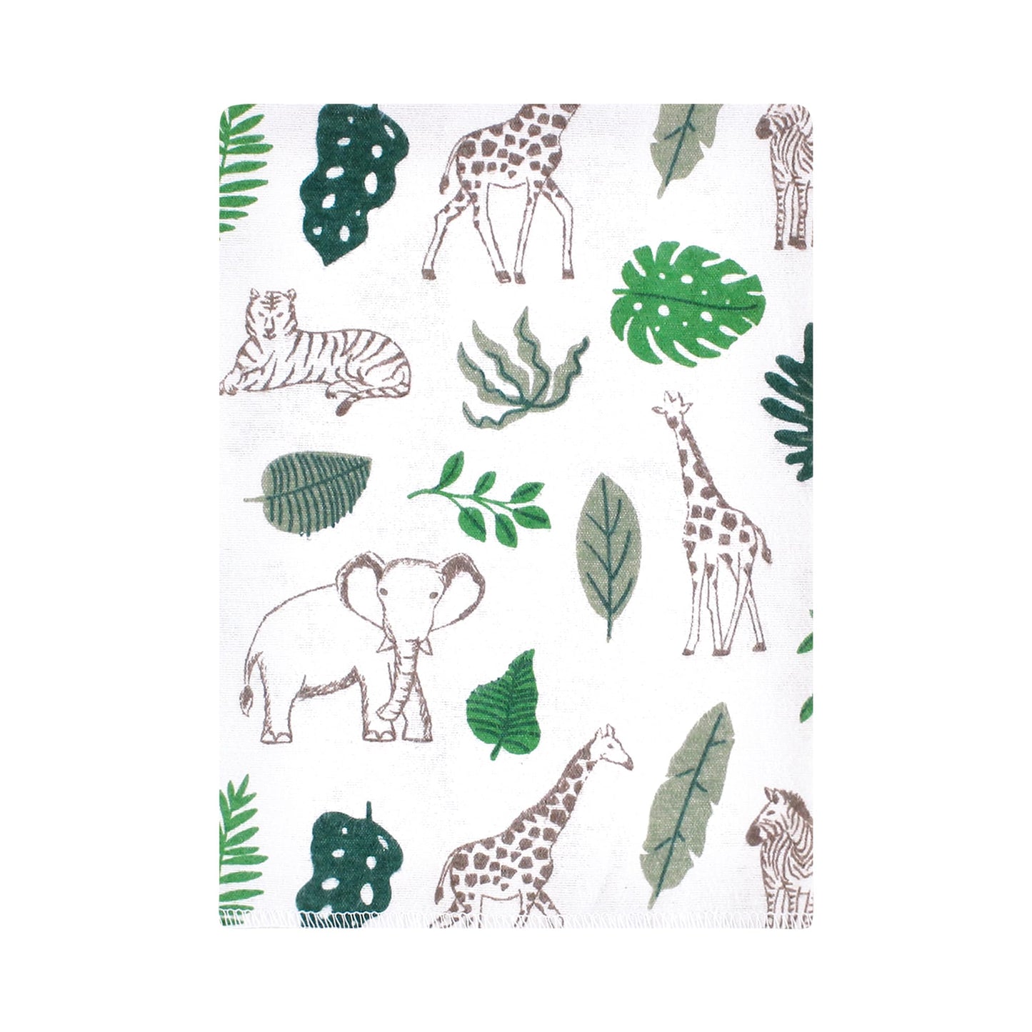 Hudson Baby Unisex Baby Flannel Burp Cloth 12Pk, Jungle, One Size