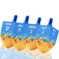The Dreidel Company Extra Large Jerusalem Wood Dreidels, Let'S Play The Hanukkah Game, Instructions Included (4-Pack)