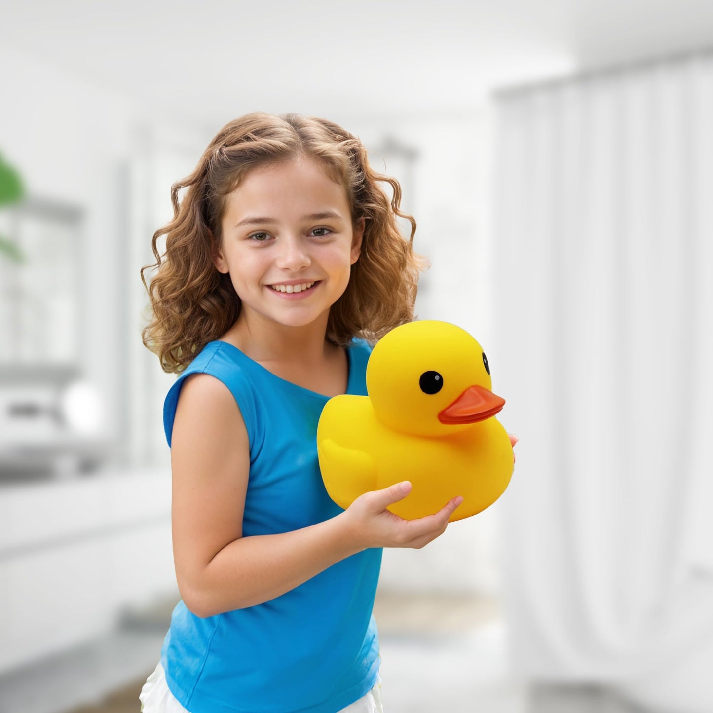 XL Jumbo Large Rubber Duck Bath Toy - No Hole Giant Duck, Waterproof Big Duckie Baby Shower Water Toy Without Hole for Kids Home