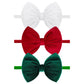 Yanjie Hairband - Handmade Stretchy Nylon Hairbands With 3 Green-Velvet Bows, Ideal For Baby Infants Toddlers Child, Unisex-B, 1
