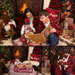 Bilison Infant Baby Boy Christmas Outfit My First Christmas Gentleman Romper Red Plaid Pants With Hat Clothes Sets