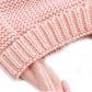 Baby Girls Beanie Earflaps Hat - Infant Toddler Soft Warm Knit Hat Kids Winter Hat With Fleece Lining (Pink,S)