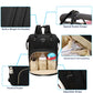 Diaper Bag With Organizing Pouches, Nappy Bags Handbag Multifunction Diaper Bag For Baby Care Travel Backpack Large Capacity Bla