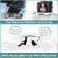 Rohent Baby Car Mirror For Carseat: Adjustable Shatterproof Car Seat Mirror For Baby Rear Facing Seat Easy Install On Headrest -