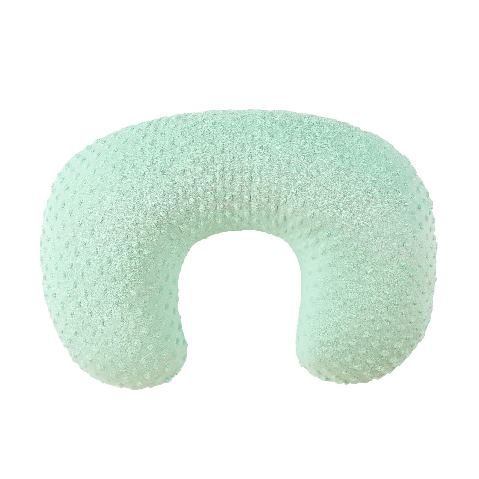 Queness Nursing Pillow Cover Breastfeeding Pillow Cases Minky Dot Slipcover (Green)