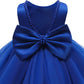 Baby Girl Party Wedding Easter Dress Blue, Sleeveless Floor Length Tutu Tulle Dance Gown 1St Birthday 12-18Months