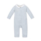 Hope & Henry Layette Soft White Cable Knit Sweater Romper