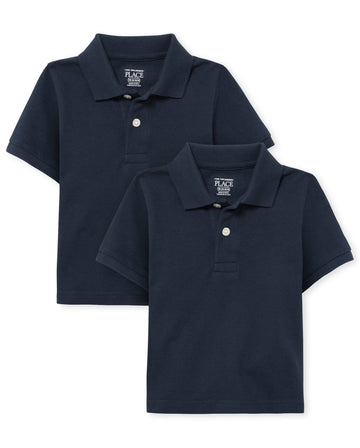 The Children'S Place Baby Boys And Toddler Boys Short Sleeve Pique Polo, Nautico, 3T