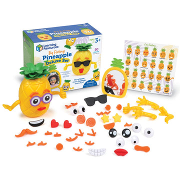 Learning Resources Big Feelings Pineapple Deluxe Set - Fine Motor Toys, Social Emotional Skills Regulation Tools for Kids, Gifts